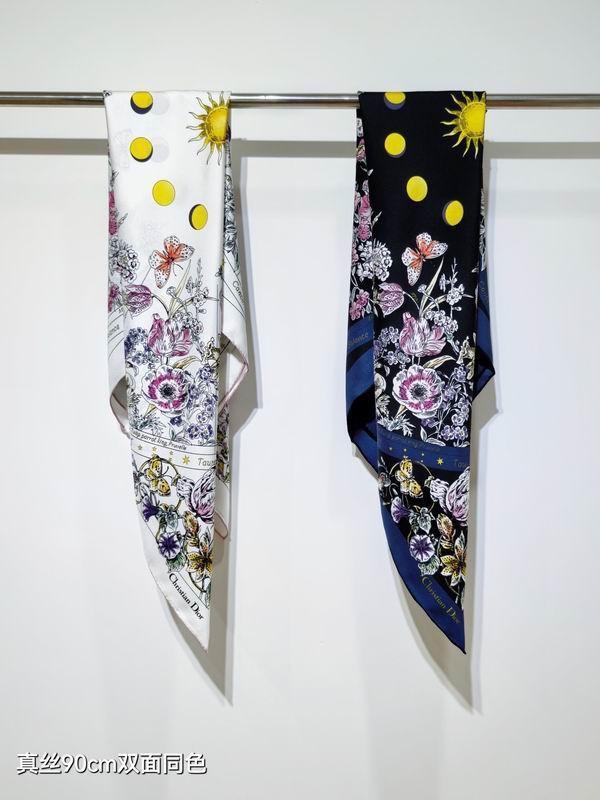 Dior silk Scarf 90X90cm E081949